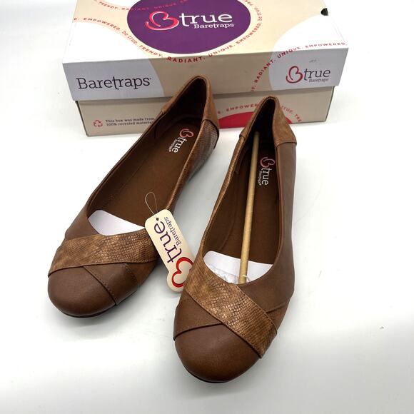 BareTraps Women Casual Flat Slip On Closed Toe Brown Size 10M - Picture 1 of 9
